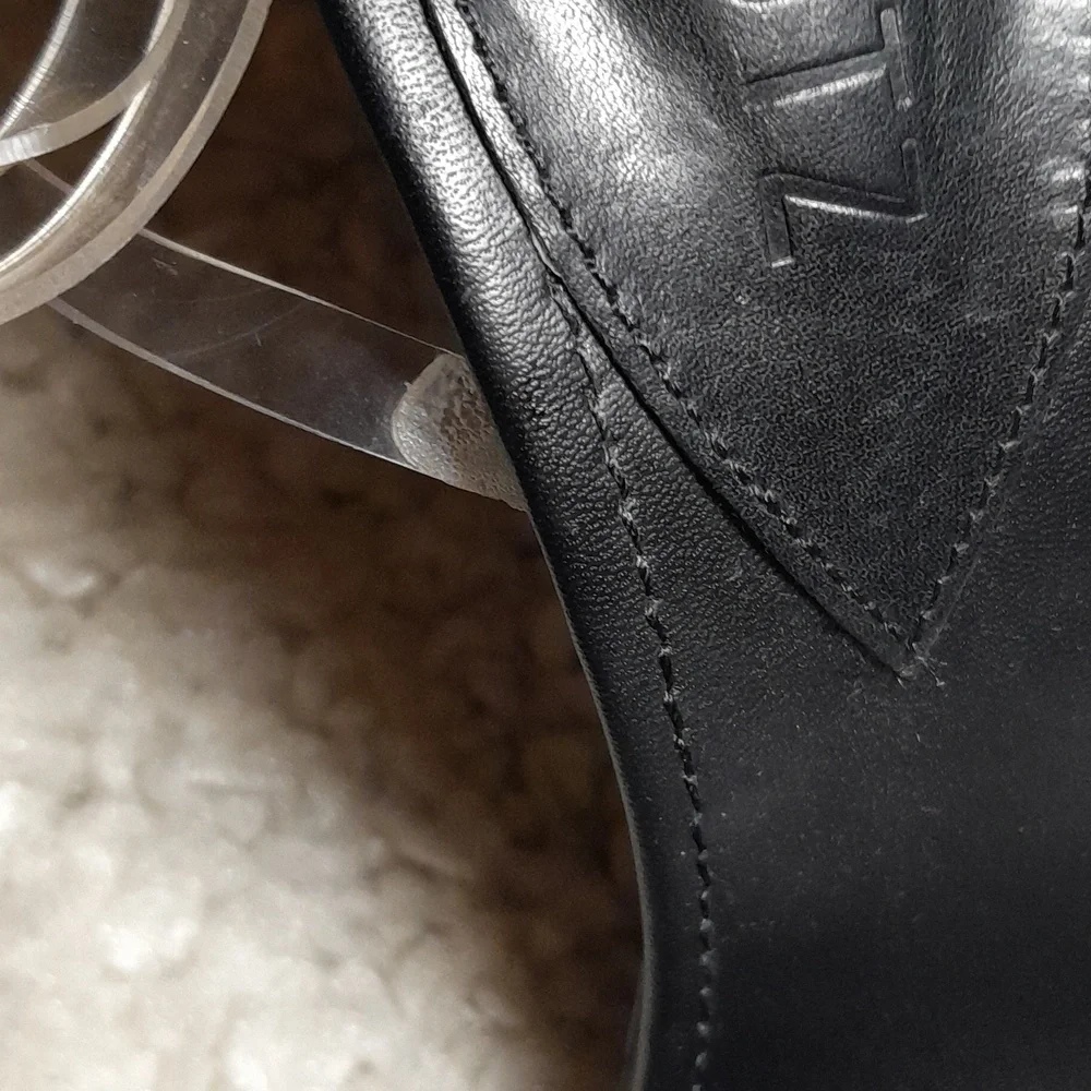 SCHUTZ ELYDA Black  transparent/pvc Bow Heels Size 8 - Picture 12 of 16